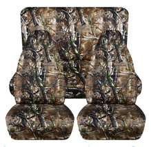 Front and Rear car seat covers fits Ford F150 truck 1997 to 2003  Camo Woods - £126.74 GBP