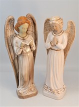 Set of 2 Ceramic Pottery Angels, Unsigned 12 Inches Tall  OBO - £31.16 GBP