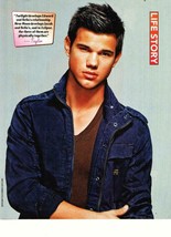 Taylor Lautner teen magazine pinup clipping Twilight Life Story crossed arms - £2.79 GBP