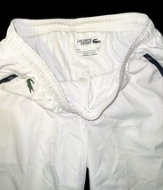 Lacoste Sport White Track Pants Mens M Zip Ankle Drawstring New image 3