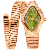 Just Cavalli Women&#39;s Ferocious Green Dial Watch - JC1L306M0055 - £165.73 GBP