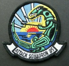 Attack Squadron 95 Green Lizards Embroidered Patch 3 inches Navy - £4.21 GBP