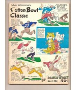 1961 Cotton Bowl Game program Duke Arkansas - £133.49 GBP