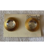 VTG, vintage clip earrings, vintage brincos de mola, clip earrings, acrí... - $16.25 CAD