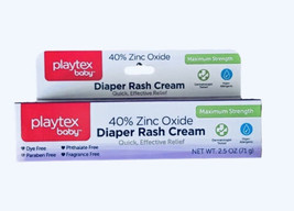 Playtex Baby Diaper Rash Cream Maximum Strenght 2.5 oz.-Quick/Effective Relief - £6.13 GBP
