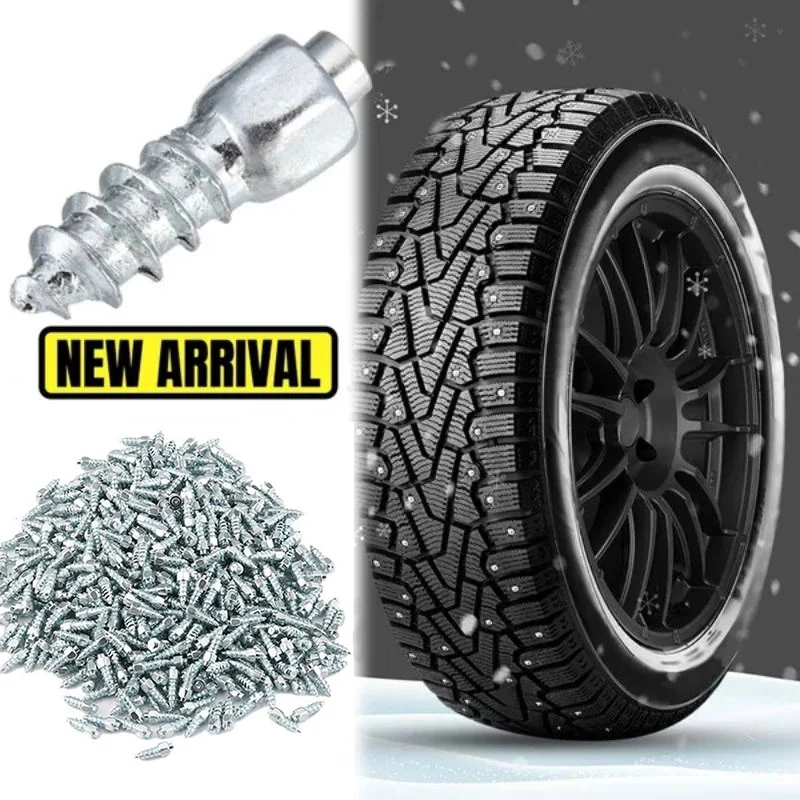 4*12mm Snow Screw Tire Studs Anti Skid Falling Spikes Wheel Tyres Cleats Winter - £11.28 GBP+