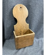 Antique Hand Made Wall Mount Wood Letter Mail Holder Tray 13.5”tall 6” Wide - £15.56 GBP