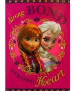 Disney Frozen Anna Elsa Plush Throw Blanket Twin Size 60x80 - Strong Heart - £21.89 GBP
