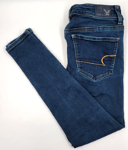 American Eagle Jeans Womens Super Stretch Denim Jegging Pants  Size 4 Short - £19.23 GBP