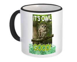 Owl Mandala Nature : Gift Mug Wild Animals Wildlife Fauna Safari Species - £12.77 GBP