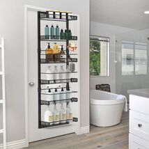 10LBS Loading 6-Tier Over the Door Pantry Organizer, Large Metal Door Sp... - $104.98