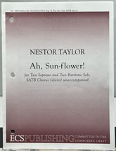 Ah, Sunflower by Nestor Taylor SATB Chorus Unaccompanied Sheet Music ECS Publish - £3.10 GBP