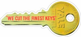 YALE Key Laser Cut  Metal Advertising Sign - £54.45 GBP