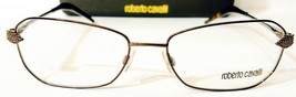 NWT- Roberto Cavalli RC643 Eyeglasses Full Rim Rectangular Bronze Studded +Case - £48.23 GBP