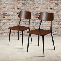 Two-Piece Set From Flash Furniture, An Industrial Stackable Dining Chair With A - £262.29 GBP