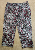 Ruby Rd Sz 14 Capri/Cropped Pants, 100% Cotton, Southwestern Aztec Print... - £9.40 GBP