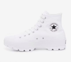 Converse Lugged Leather Women&#39;s Sneaker Shoes High Top Chuck Taylor White Sz 11 - £71.94 GBP