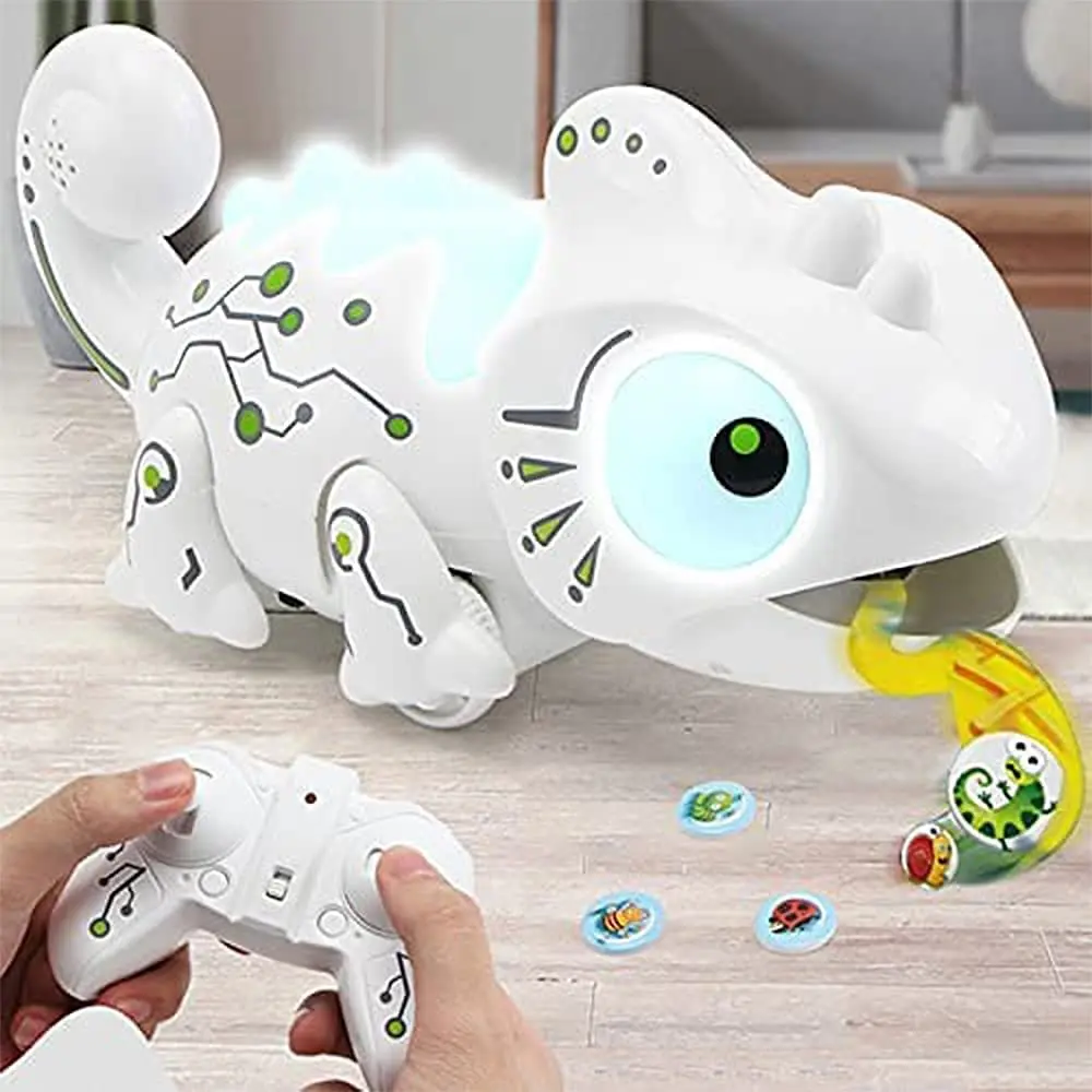 Remote Control Chameleon Toy Realistic Animal RC Robot Chameleon Toys Electronic - £44.38 GBP