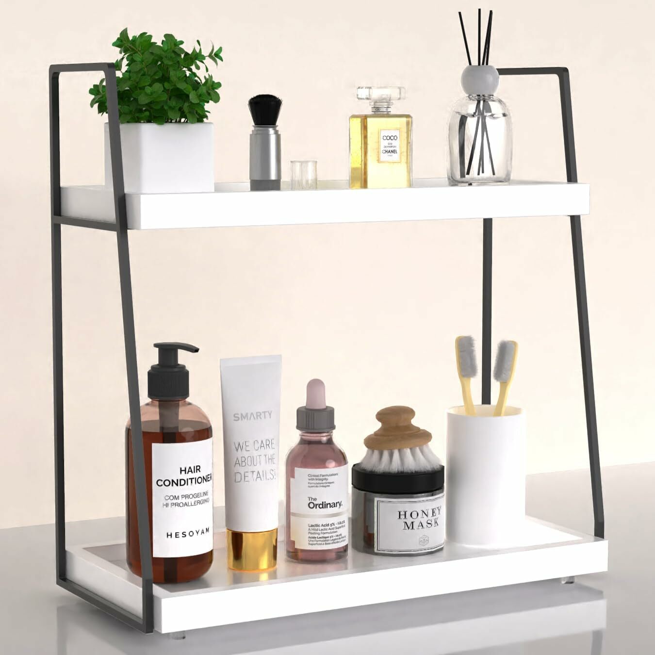 Bathroom Counter Organizer, 2 Tier Countertop Organizer For Bathroom, Wh... - $36.99