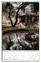 Madam Modjeska at Her Garden Fountain Santa Ana California CA DB Postcard V10 - $4.90