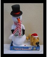 Yellow Snowman Animated Musical  IOB - $1,278.20 MXN