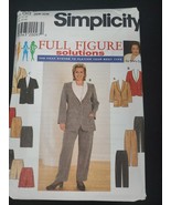 Simplicity 7570 Sewing Pattern Jacket Pants Shorts Skirt Sz:26w-32w ©199... - $4.95