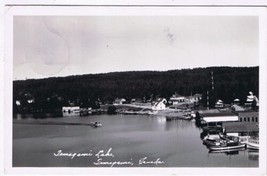 Postcard RPPC Temagami Lake Temagami Ontario Cottages Boats - £14.18 GBP