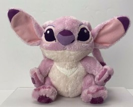 Disney Parks Lilo &amp; Stitch Plush Stuffed Girlfiend Angel Pink Hearts 8&quot; Tall - £15.97 GBP