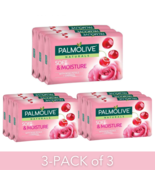 Palmolive Naturals Soft &amp; Moisture Rose Petals + Cherries 9 Bar Soap 3-P... - £18.86 GBP