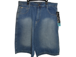 Southpole Men&#39;s Vintage Jeans Shorts Authentic Collection Light Blue Size 36 NWD - £60.74 GBP