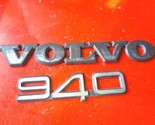1991-1998 Volvo 940 GL Emblem Letters Logo Badge Trunk Lid Rear Silver O... - $26.99