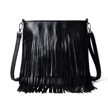New Female Handbag Flap Shoulder Bag Fashion Hippie Fringe Tassel Small Messenge - £38.72 GBP