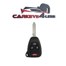 2004-2016 Chrysler Dodge Jeep / 4-Button Remote Head Key / OHT692427AA  - £12.78 GBP