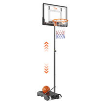 VEVOR Basketball Hoop, 5-7 ft Adjustable Height Backboard System, for Ou... - $67.99