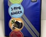 NOS 2006 Case-It 3-Ring 1-3/4&quot; Zippered Binder Blue and Gray - £11.93 GBP
