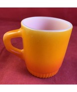 VTG Anchor Hocking Fire King Orange Gradient Color Coffee Mug Cup Tea St... - £15.81 GBP