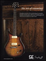 PRS SE Custom Singlecut Soapbar II Maple Top Guitar ad 8 x 11 advertisement - £3.38 GBP