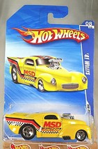 2010 Hot Wheels #106 HW Performance 8/10 &#39;41 WILLYS Yellow Variation w/5 Spokes - £6.88 GBP