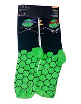 Teenage Mutant Ninja Turtles Mens Crew Socks Fits Sz 6-13 Nickelodeon  O... - $221.19 MXN