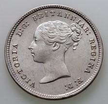 1871 Großbritannien 4 Pence Silbermünze Km 732 Prooflike - £79.61 GBP