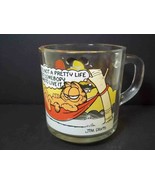 McDonald&#39;s Garfield &amp; Odie promo glass mug 1978 Hammock Anchor Hocking 8 oz - $4.95