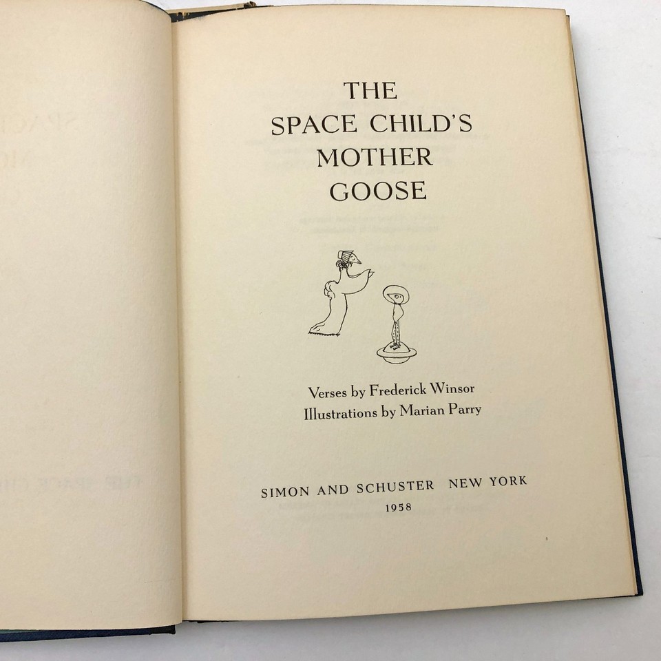 The Space Child's Mother Goose HBDC First Printing 1958 Frederick Winsor Vintage Item image 10