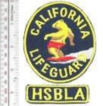 Vintage Surfing California Huntington State Beach Lifeguard Association Patch - £7.97 GBP