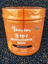 Zesty Paws Multivitamin 8-in-1 Bites Chicken Flavored Soft Chews  90 Ct Exp 2025 - £19.57 GBP