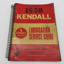 Kendall Motor Oil Lubrication Service Guide Book 1968 Vintage - £7.04 GBP