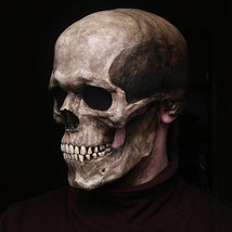 Halloween Movable Mouth Skull Mask Helmet Mouth Movable Skull Full Head Skull Ma - £14.05 GBP+