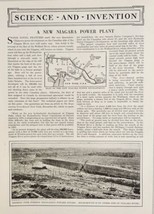 1920 Magazine Photo Article A New Niagara Power Plant on Canadian Side - £13.58 GBP