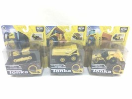 Lot of 3 Tonka Mighty Dump Truck Toys Tonka Tough Metal Movers Series - Dirt Inc - £28.02 GBP