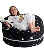 Stuffed Animal Storage Bean Bag Chair Cover For Kids &amp; Adults –, Starry ... - $981.35 MXN