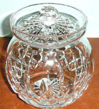 Waterford Lismore Round Crystal Biscuit Barrel Canister Cookie Jar #129582 New - £190.27 GBP